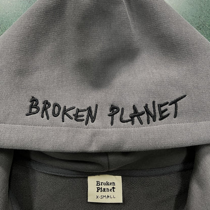 Broken Planet Planet Kapuzenpullover mit Reißverschluss 