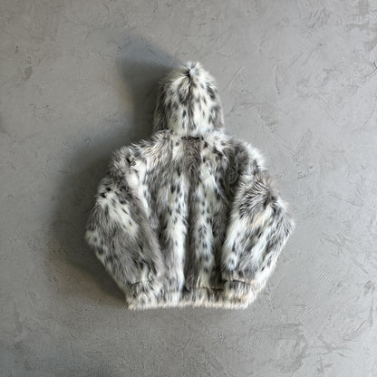 Corteiz Pelzjacke mit Kapuze