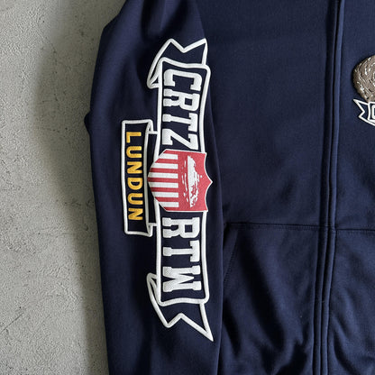 Kapuzenpullover mit dreidimensionalem Corteiz-Adler-Print