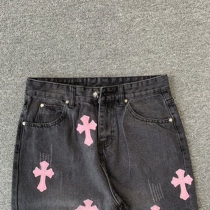 Pantaloni in jeans Chrome Hearts