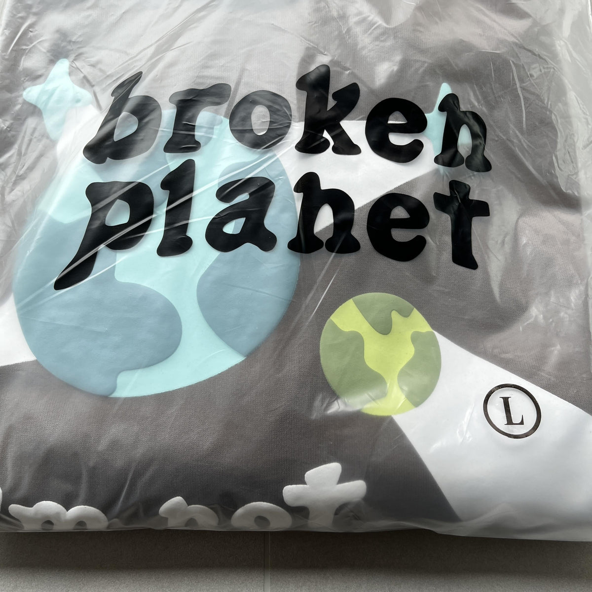 Felpa con cappuccio Blue Planet Market di Broken Planet 