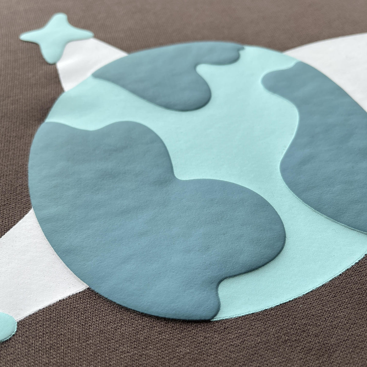 Felpa con cappuccio Blue Planet Market di Broken Planet 