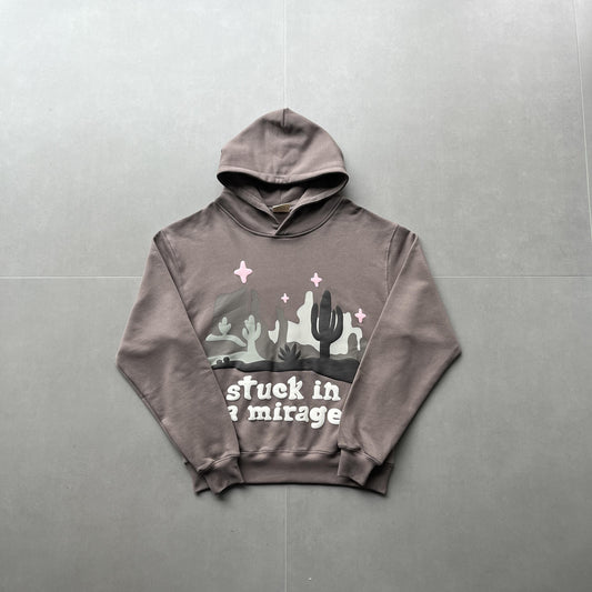 Felpa con cappuccio rosa cactus di Broken Planet Skin 