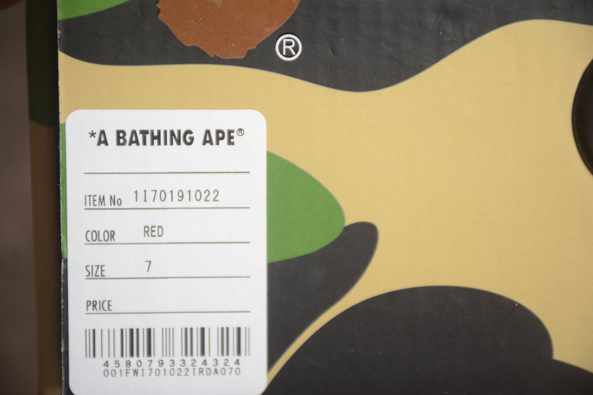 Bape Sta Patent Leather Bianco Arancione 