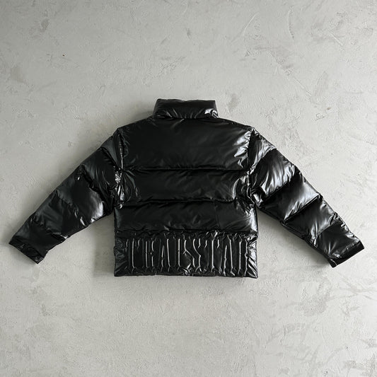 Trapstar Irongate Pufferjacke mit Prägung in Schwarz 