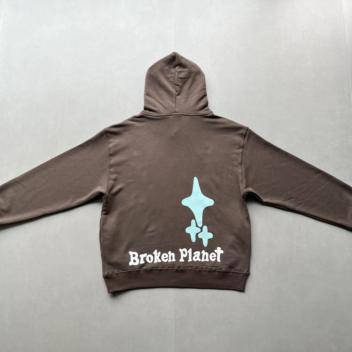 Felpa con cappuccio Blue Planet Market di Broken Planet 