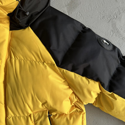 Trapstar Decoded Arch Pufferjacke Schwarz Gelb 