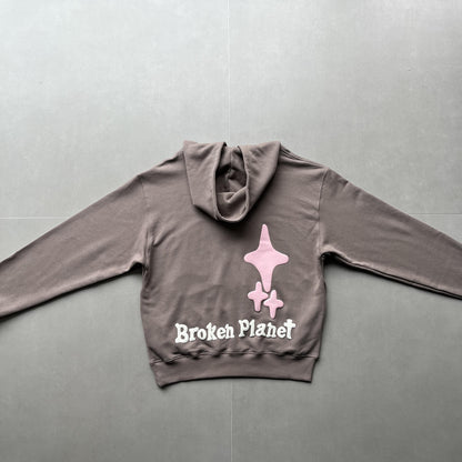 Broken Planet Skin – Rosa Kaktus-Hoodie 