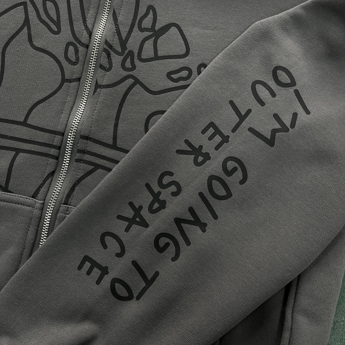 Broken Planet Planet Kapuzenpullover mit Reißverschluss 