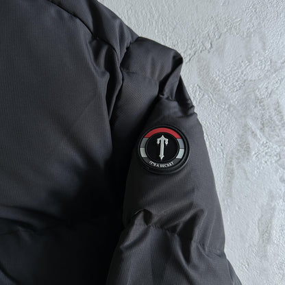 Giacca imbottita con cappuccio Trapstar Decoded 2.0 Nero / Infrarosso 