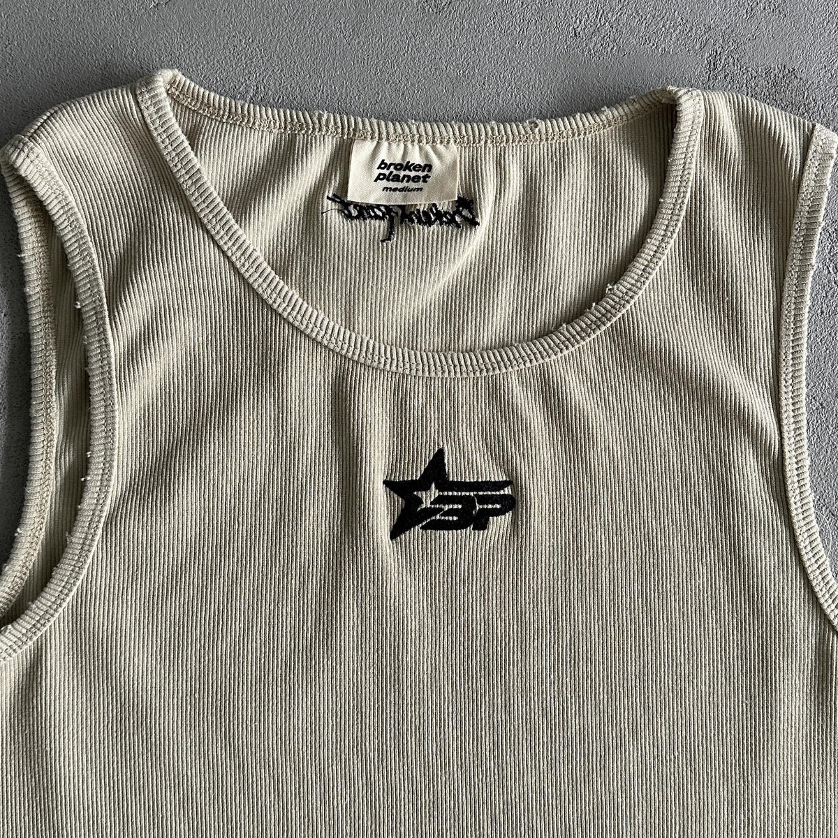 Broken Planet Herren Gewaschenes Ribbde Tanktop