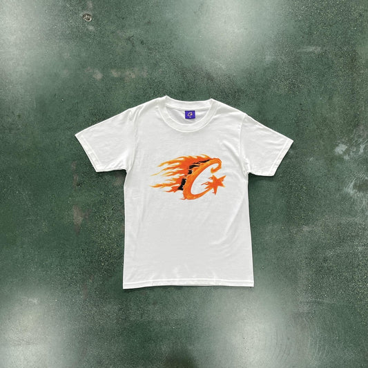 Corteiz Große Flamme T-Shirt 