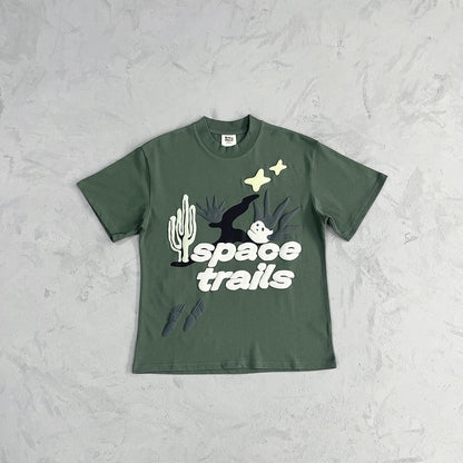 Gebrochener Planet Space Trails TShirt 