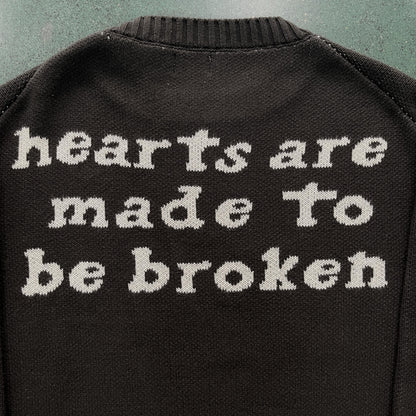 Maglione a forma di cuore con teschio di Broken Planet