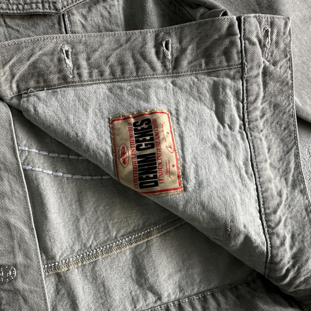 Corteiz Denim Jeansjacke Grau
