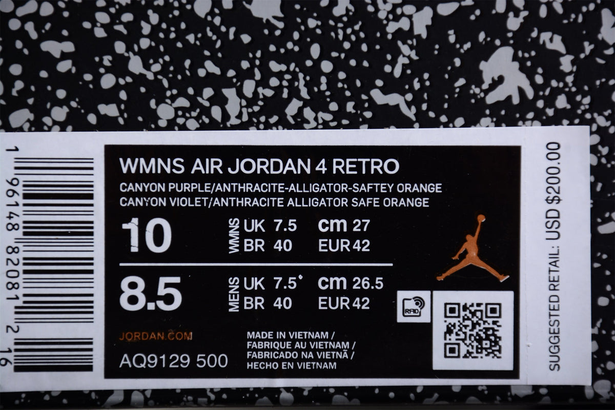 Air Jordan 4 Canyon Viola 