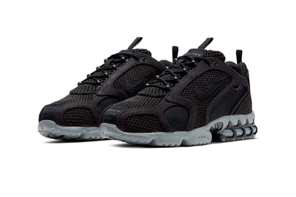 Nike x Stussy Air Zoom Spiridon Caged Schwarz 