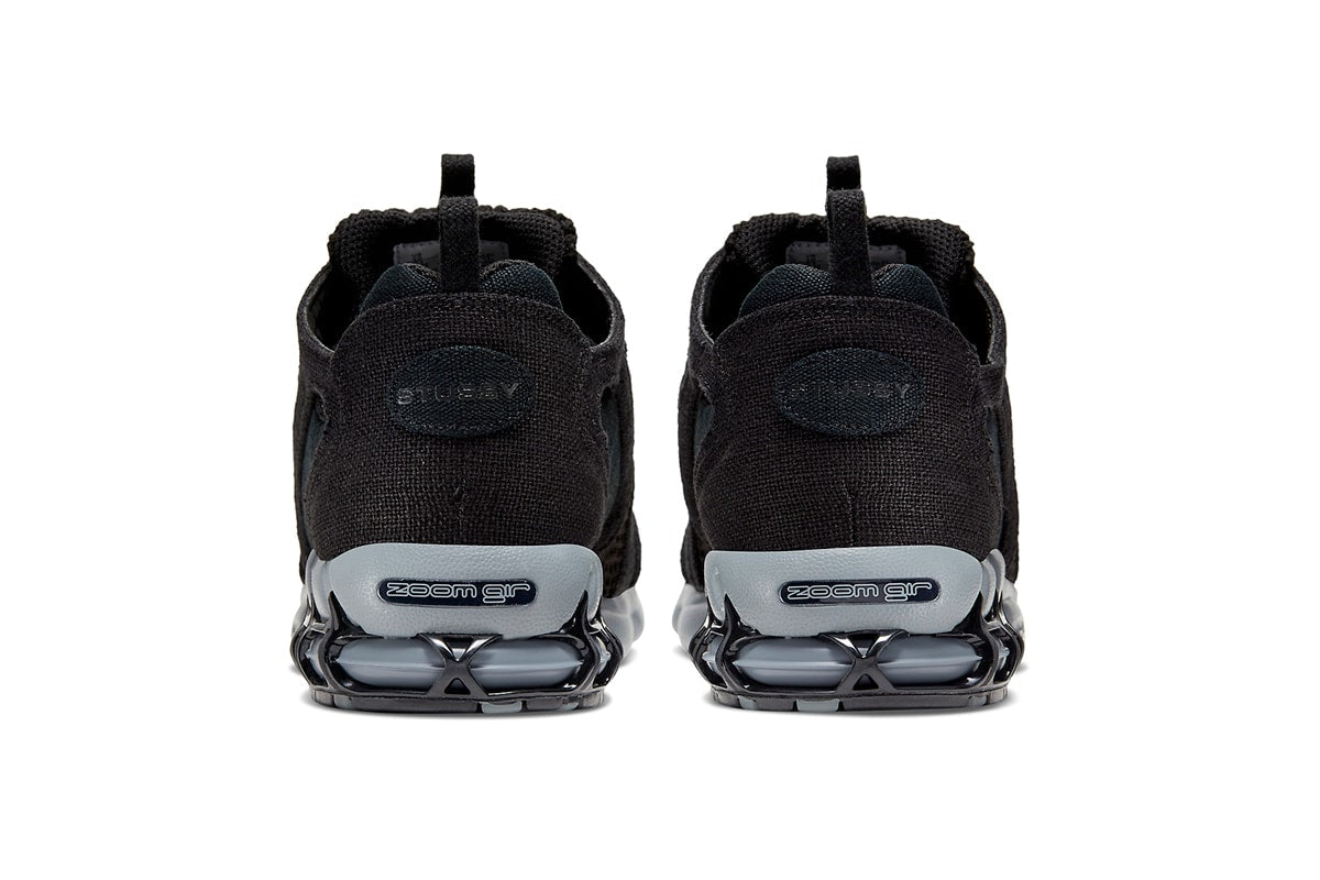 Nike x Stussy Air Zoom Spiridon Caged Schwarz 