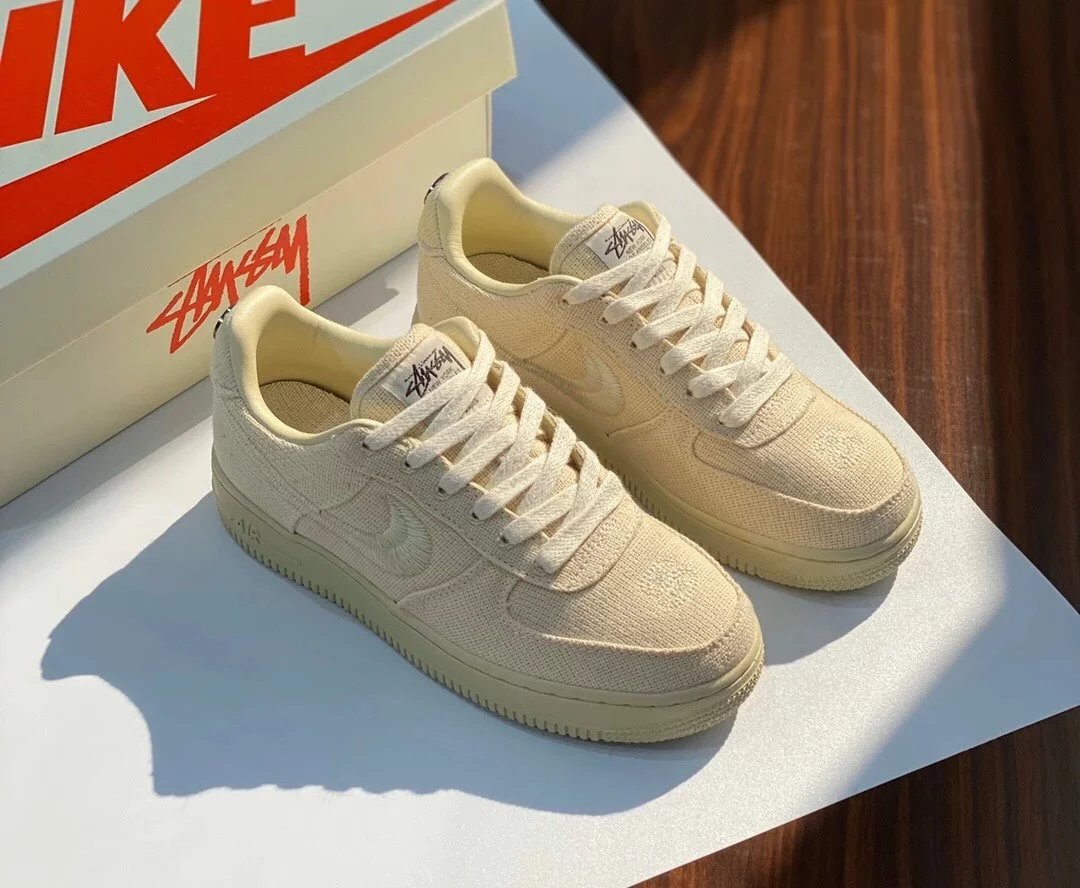 Nike x Stussy Air Force 1 Low Fossil 