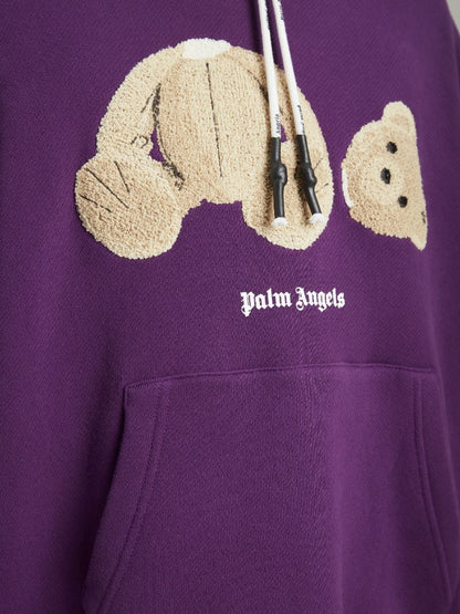 Palm Angels – Kapuzenpullover mit Bären-Print