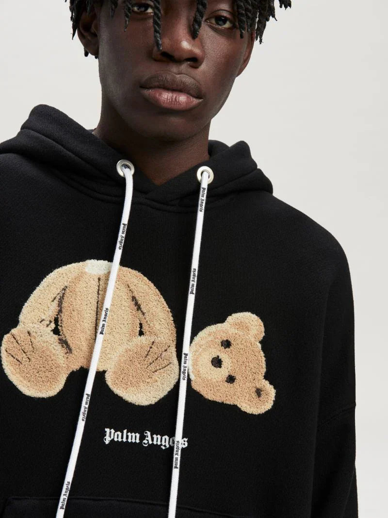 Palm Angels – Kapuzenpullover mit Bären-Print