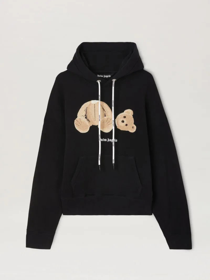 Palm Angels – Kapuzenpullover mit Bären-Print