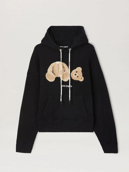 Palm Angels – Kapuzenpullover mit Bären-Print