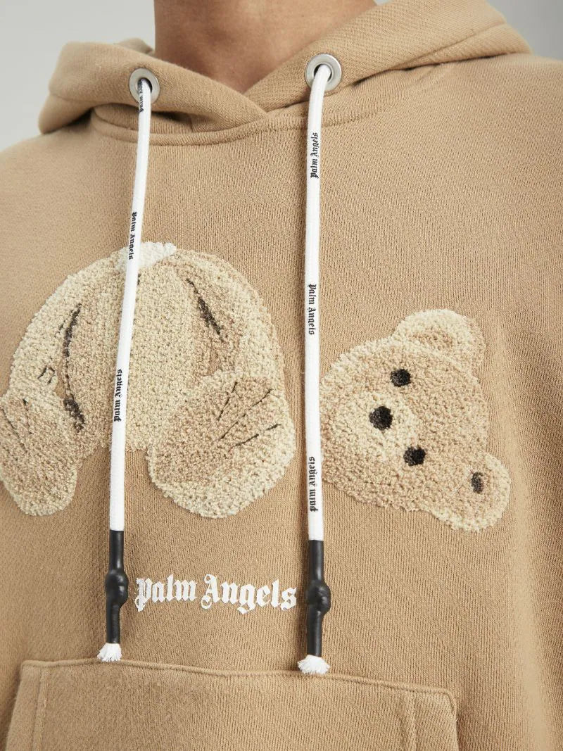 Palm Angels – Kapuzenpullover mit Bären-Print